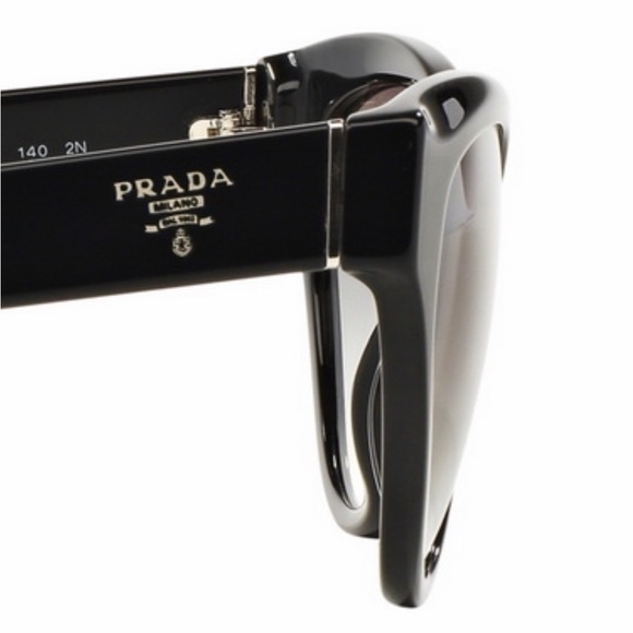 Prada Women’s Sunglasses Cat Eye (SPR 08S 1AB-0A7 - Black/ Grey Gradient) - Picture 6 of 8